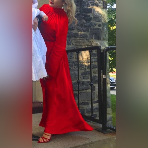 Solace London red evening gown US size 6 - Picture 6 of 6